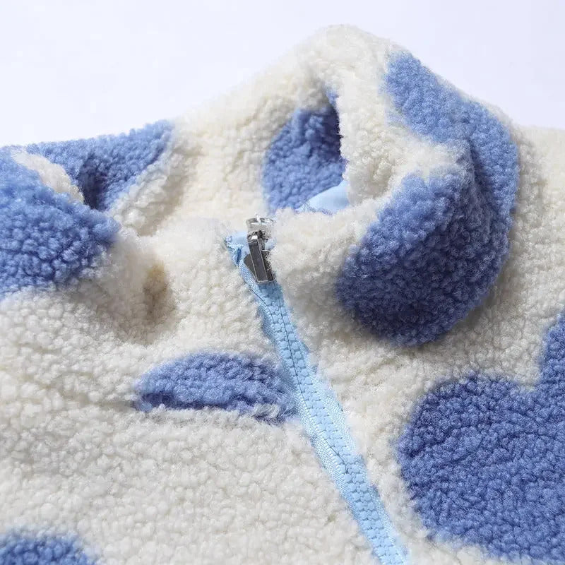 Emilia | Dwustronna kurtka w serduszka