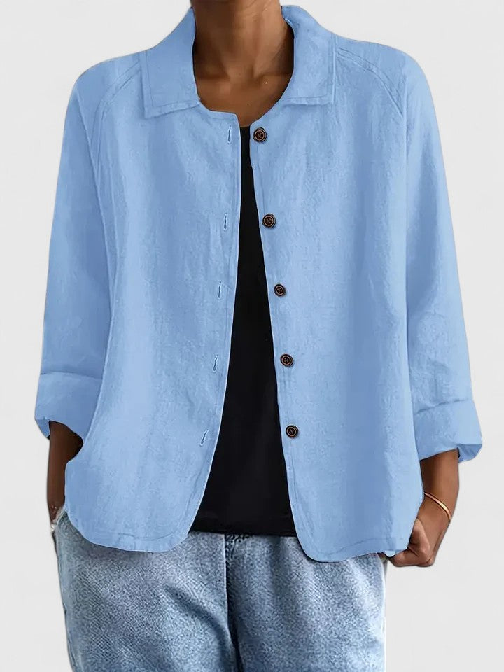 Jenny | Klasyczny Lekki Top Bawełniany