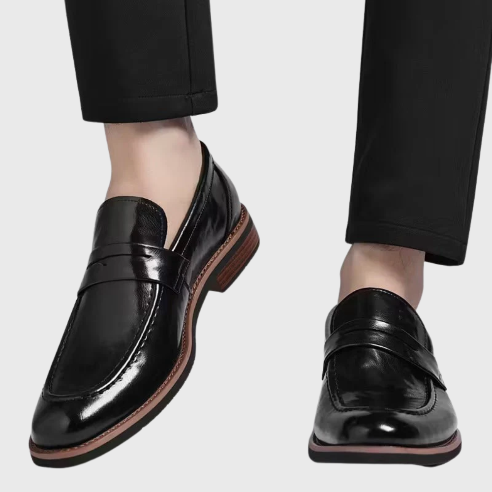 Arkadiusz | Antypoślizgowe ortopedyczne buty skórzane