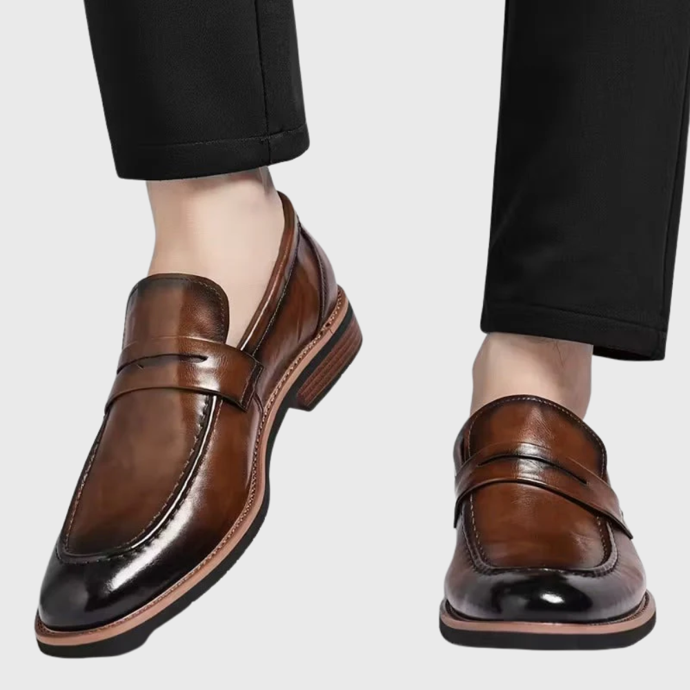 Arkadiusz | Antypoślizgowe ortopedyczne buty skórzane